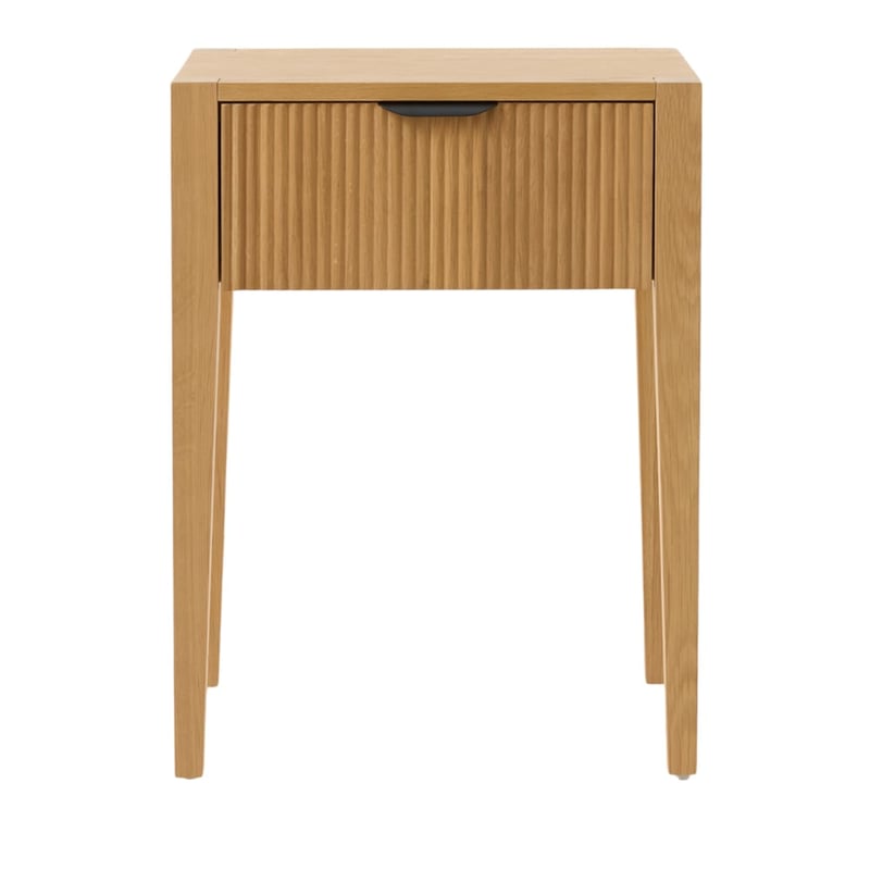 Henry Oak 1 Drawer Bedside Table