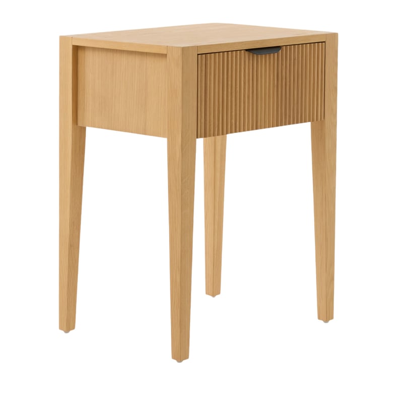 Henry Oak 1 Drawer Bedside Table