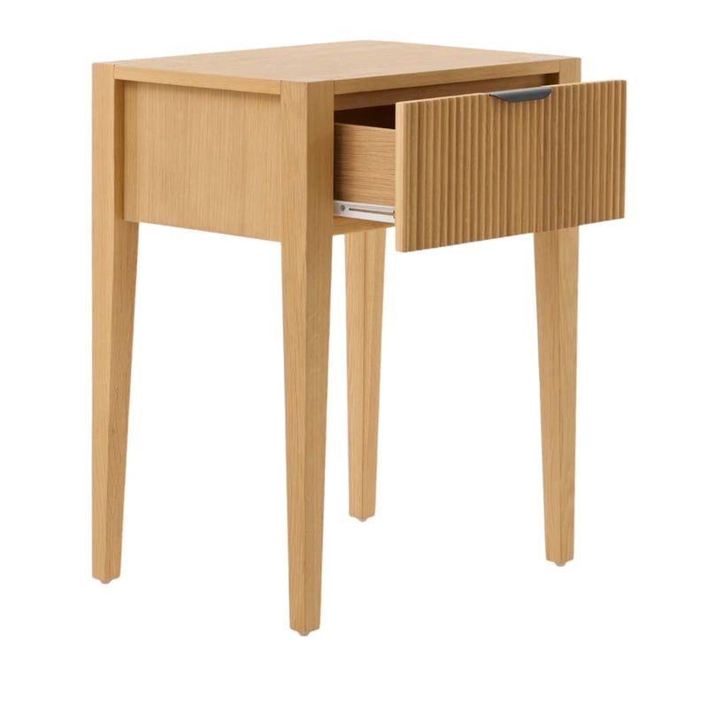 Henry Oak 1 Drawer Bedside Table