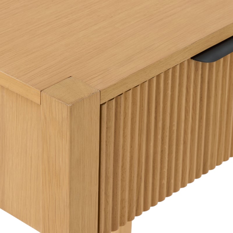 Henry Oak 1 Drawer Bedside Table