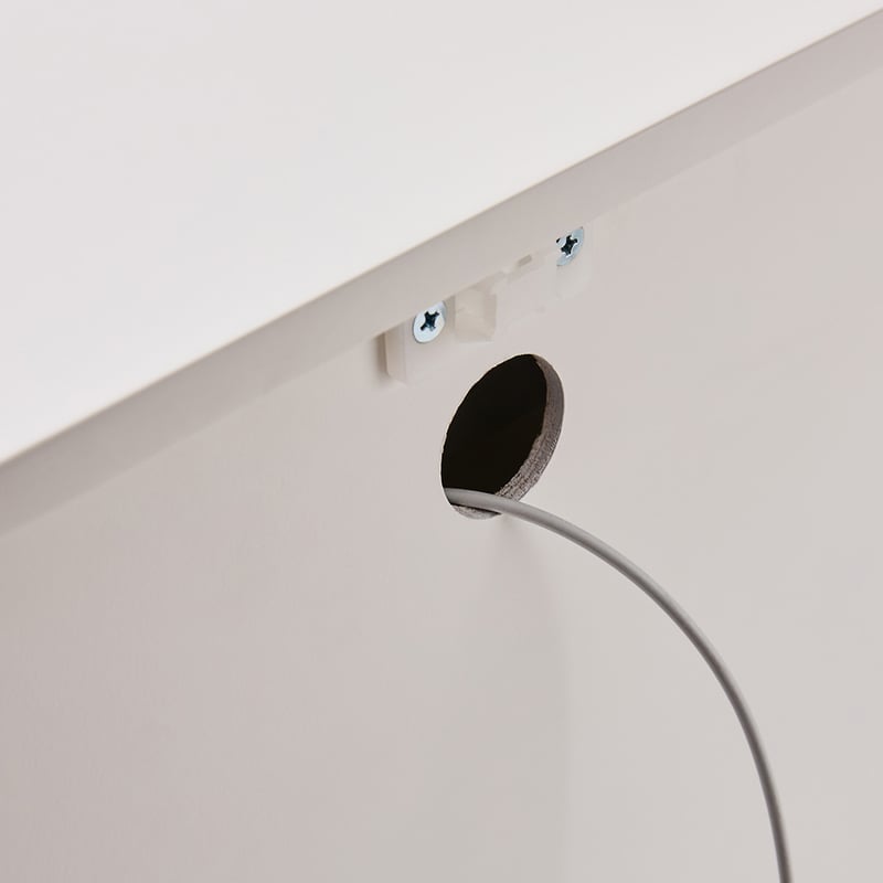 Elliott White Bedside Table