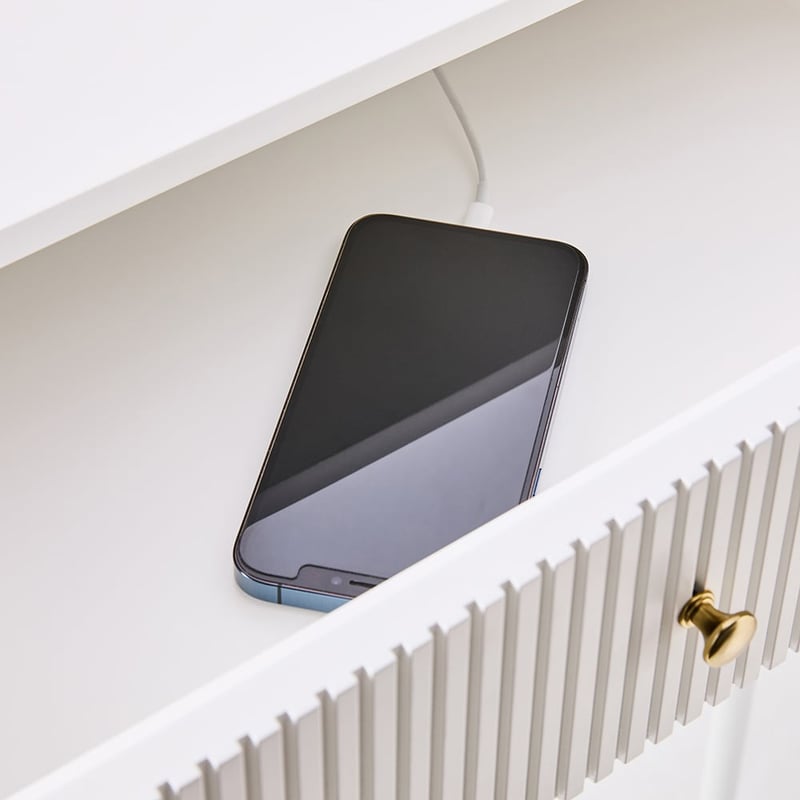 Elliott White Bedside Table