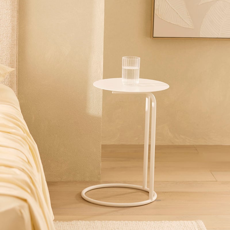 Gina White C Side Table