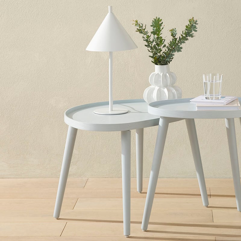 Pebble Light Blue Tripod Table Collection