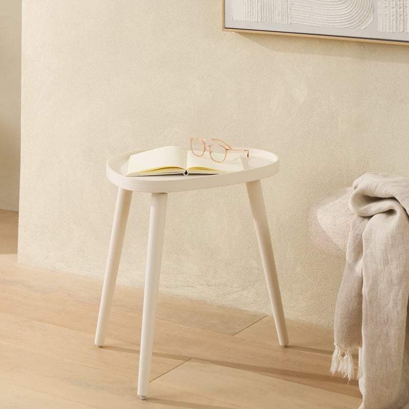Pebble White Tripod Table Collection