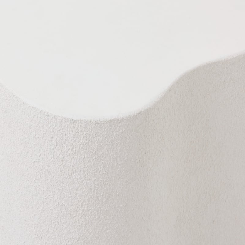 Kidney White Side Table