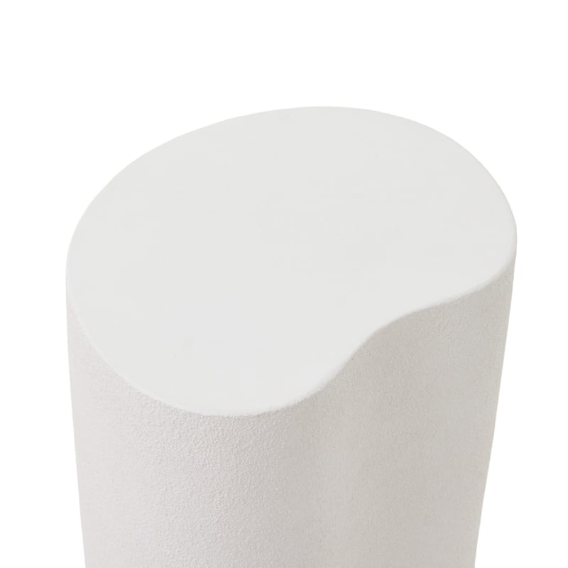 Kidney White Side Table