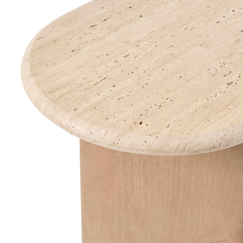 Travertine Chestnut Console
