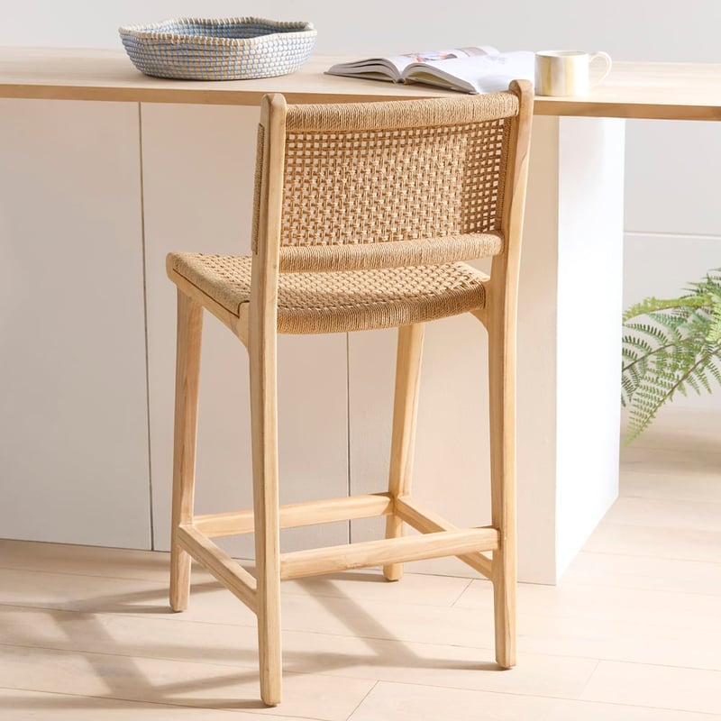 Palmer Loom Natural Counter Stool