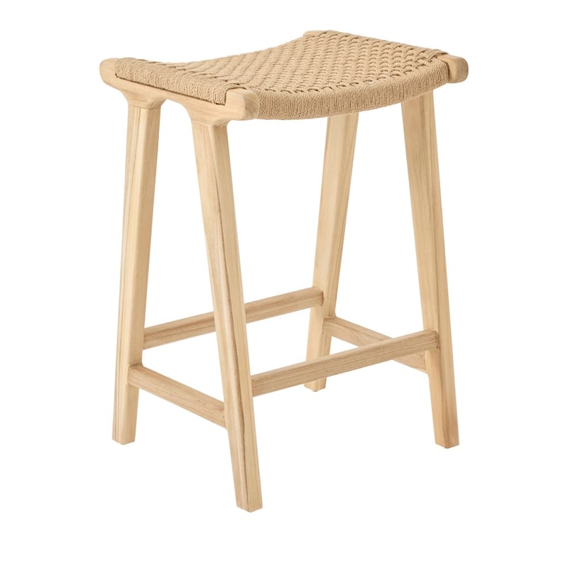 Palmer Loom Natural Backless Counter Stool