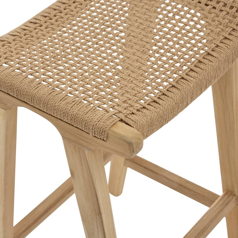 Palmer Loom Natural Backless Counter Stool