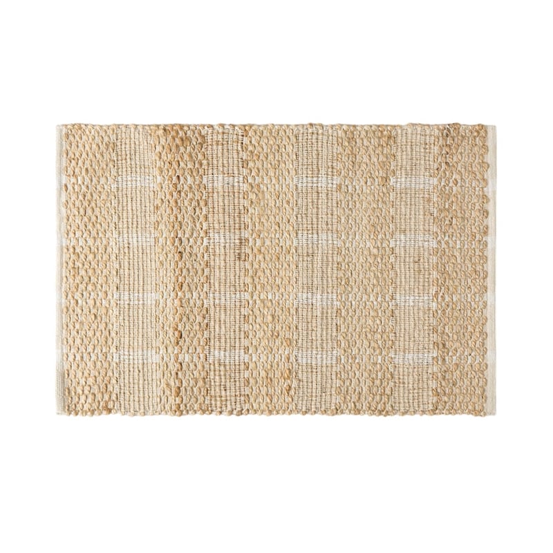 Bali White & Jute Indoor Mat