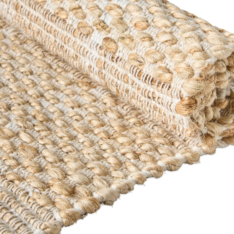 Bali White & Jute Indoor Mat