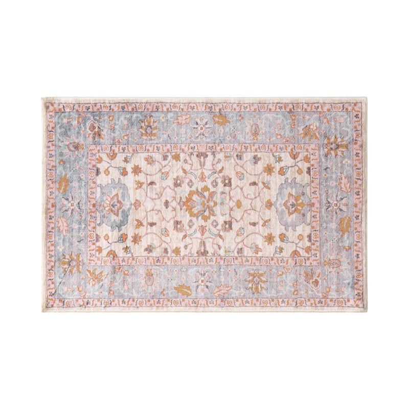 World's Softest Blue Haze Washable Indoor Mat