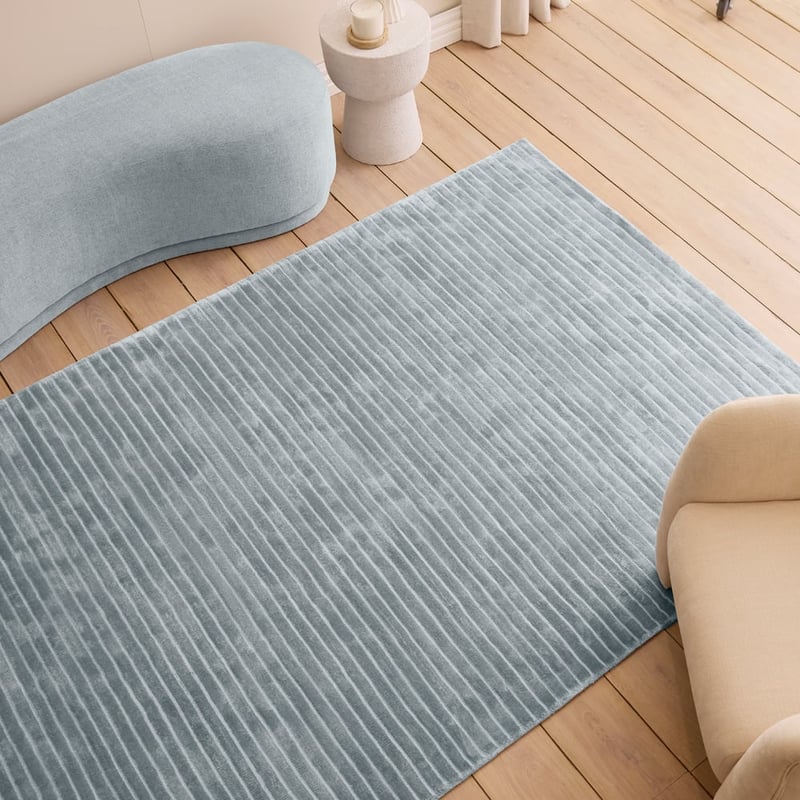 Adeline Blue Haze Viscose Rug