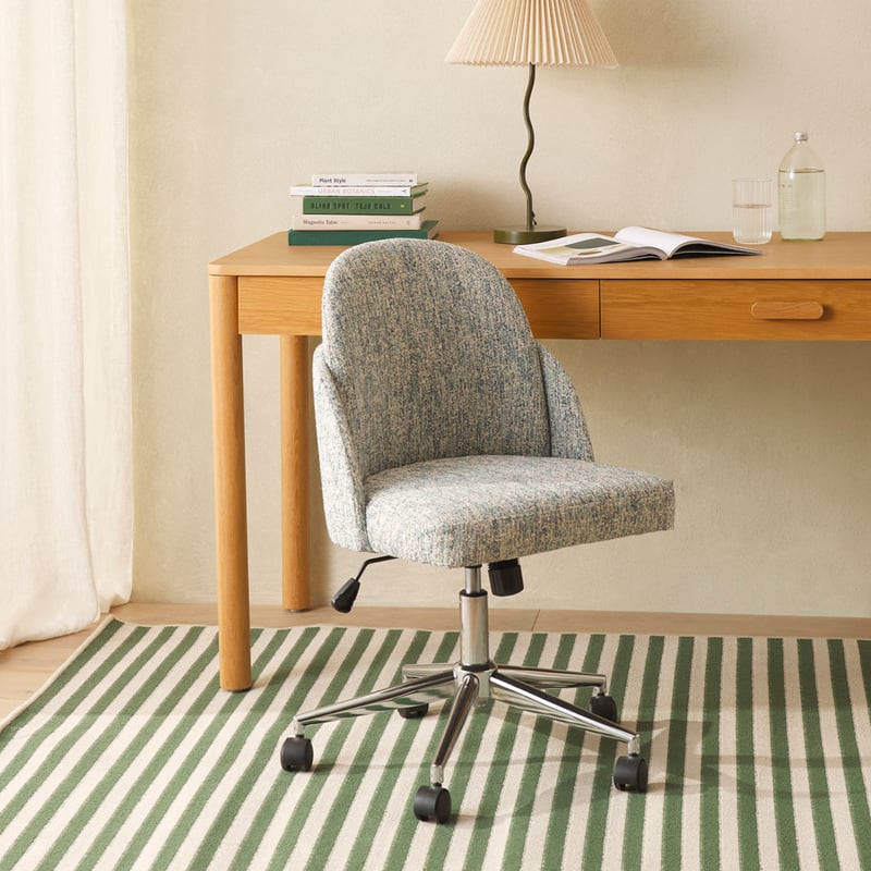 Avril Sky Blue Marle Desk Chair