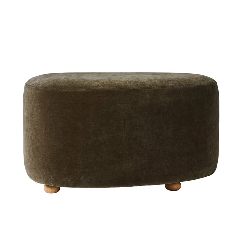 Pebble Deep Moss Ottoman Set of 2