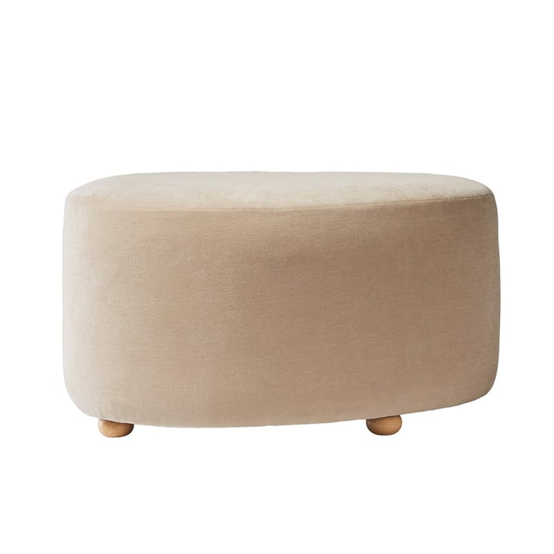 Pebble Sand Ottoman Set of 2