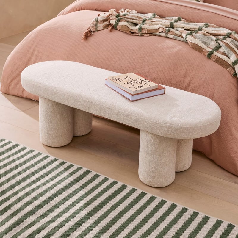 Avril Beige Marle Bench Seat