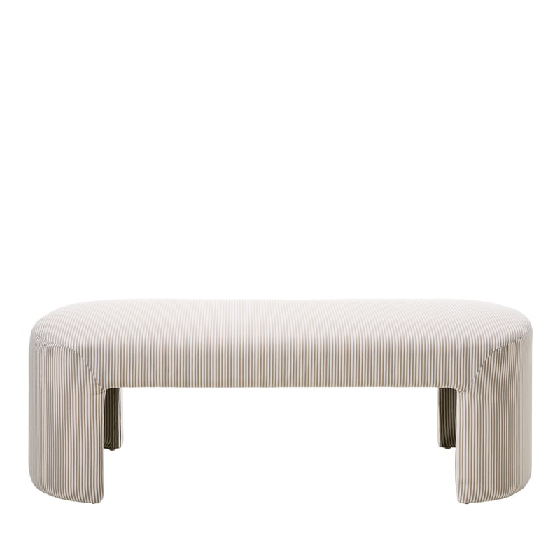 Essay Beige Stripe Bench Seat