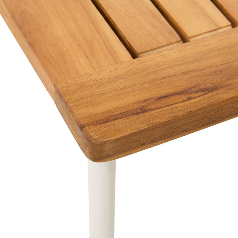 Torino Beige & White Outdoor Metal Coffee Table