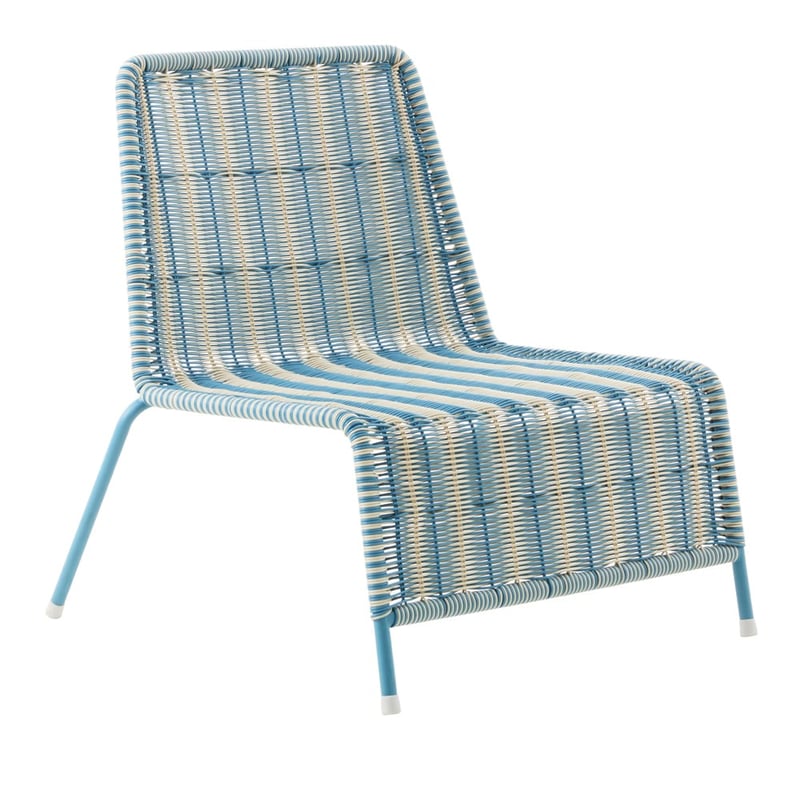Rye Holiday Blue Off White Stripe Outdoor Lounge Set