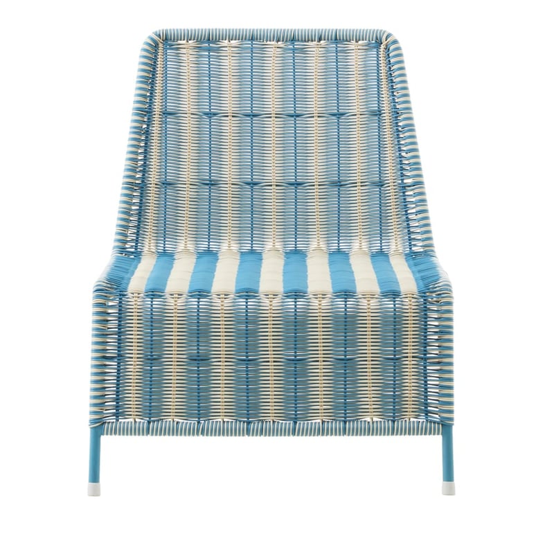 Rye Holiday Blue Off White Stripe Outdoor Lounge Set