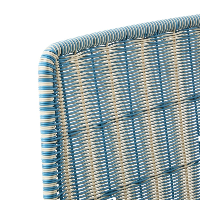Rye Holiday Blue Off White Stripe Outdoor Lounge Set