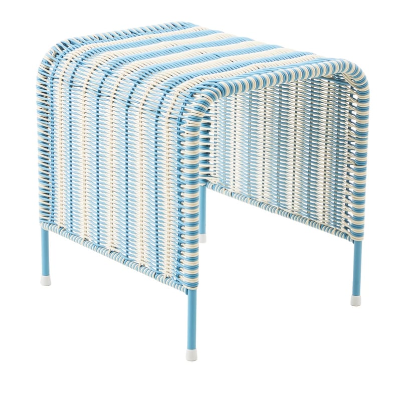 Rye Holiday Blue Off White Stripe Outdoor Lounge Set