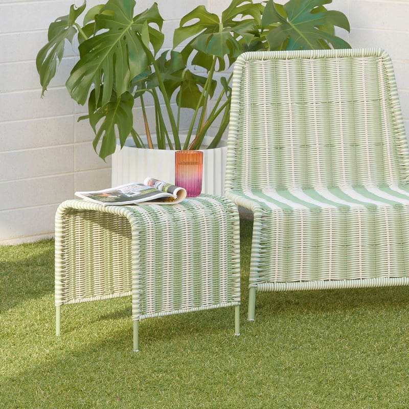 Rye Sage Off White Stripe Outdoor Lounge Set