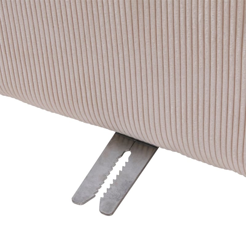Otis Cream Corduroy Corner Lounge Chair