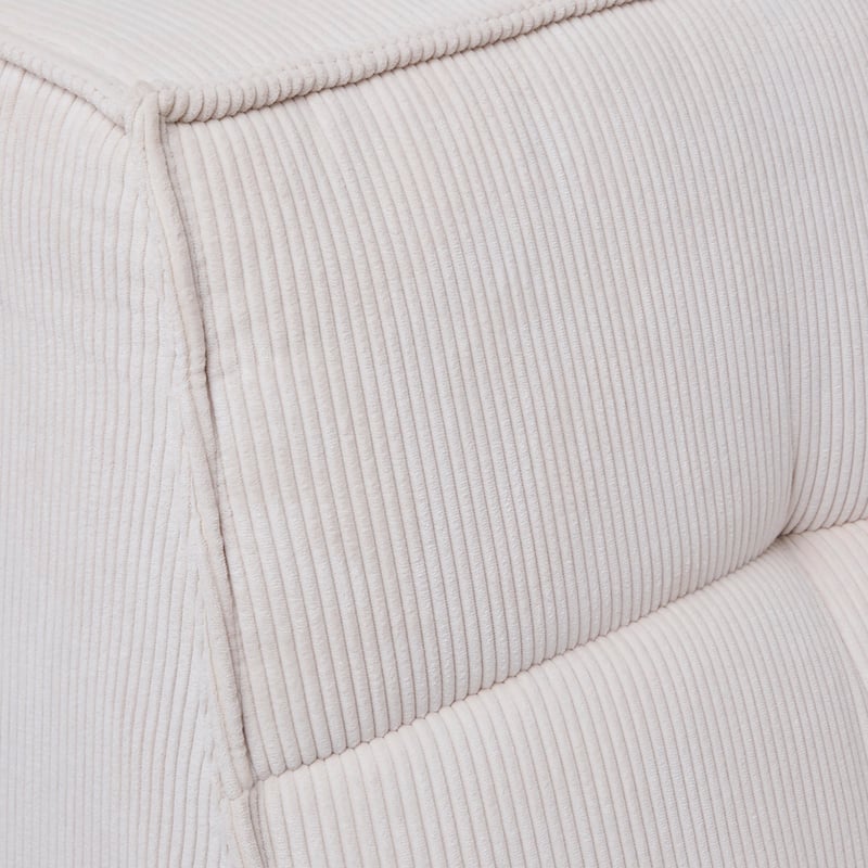 Otis Cream Corduroy 1 Seater Lounge Chair