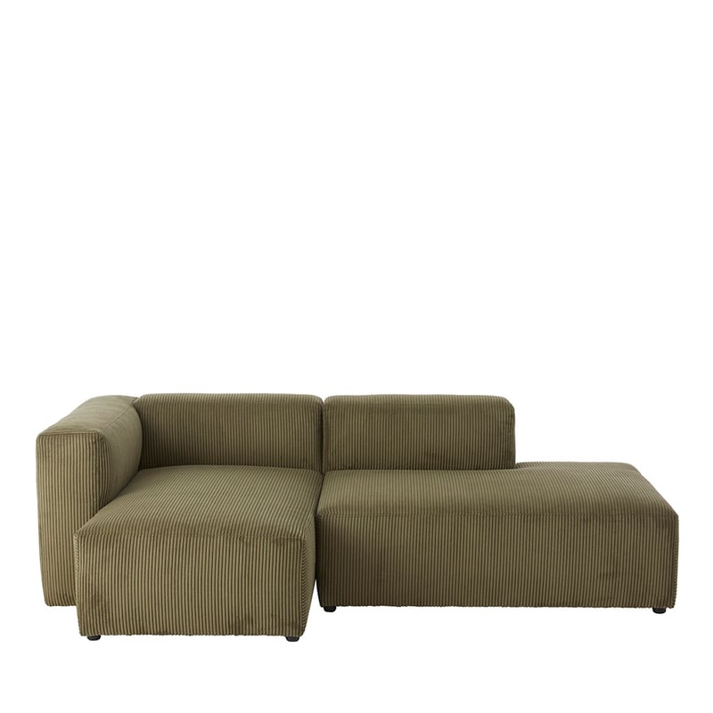 Tulsa Forest Corduroy Right Open End Modular Lounge Chair