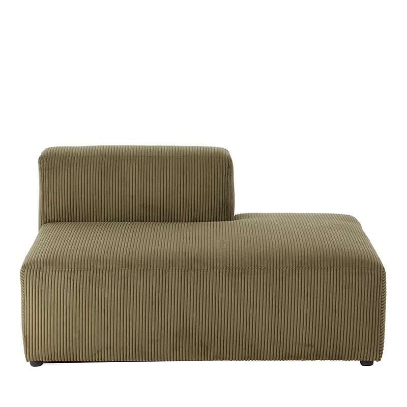 Tulsa Forest Corduroy Right Open End Modular Lounge Chair