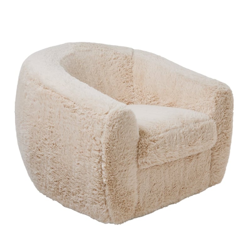Charlie Fawn Faux Fur Chair