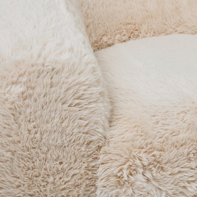 Charlie Fawn Faux Fur Chair