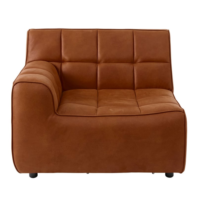 Hammond Brandy Right Arm Rest Corner Modular Sofa Chair