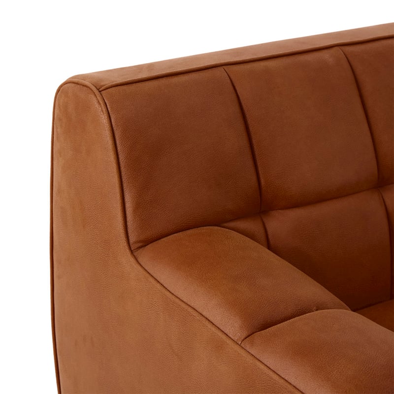 Hammond Brandy Right Arm Rest Corner Modular Sofa Chair