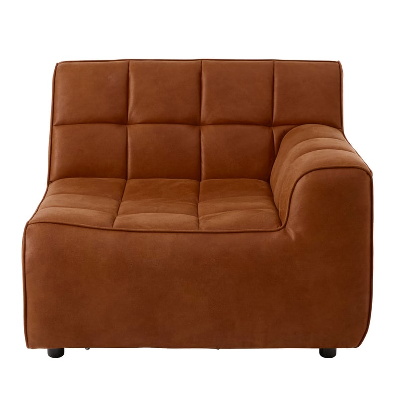 Hammond Brandy Right Arm Facing Corner Modular Sofa Chair