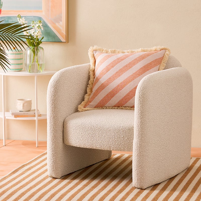 Cali Snow Boucle Chair