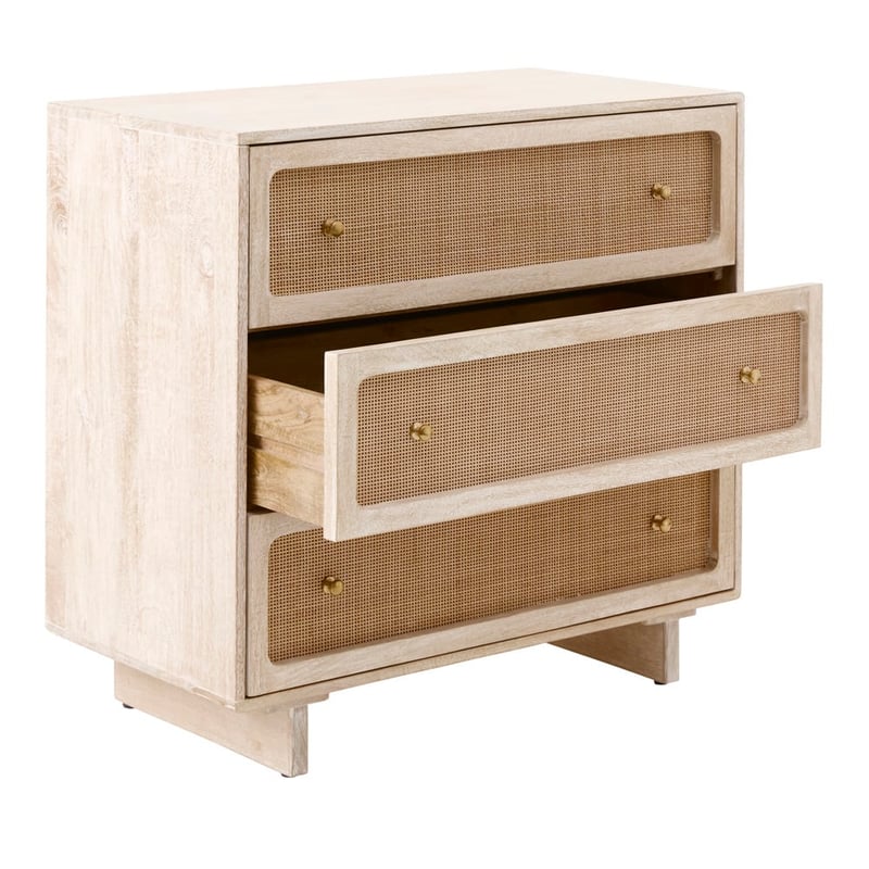 Seattle White Wash 3 Drawer Chest