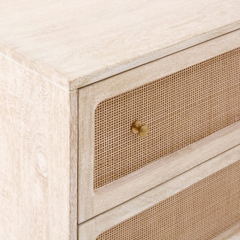 Seattle White Wash 3 Drawer Chest