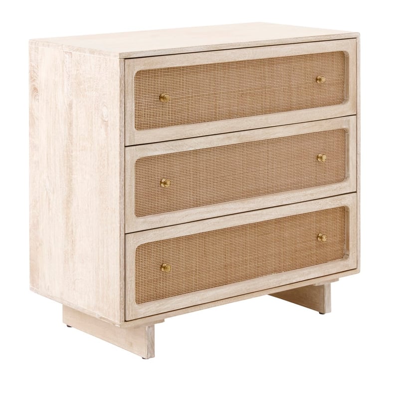 Seattle White Wash 3 Drawer Chest