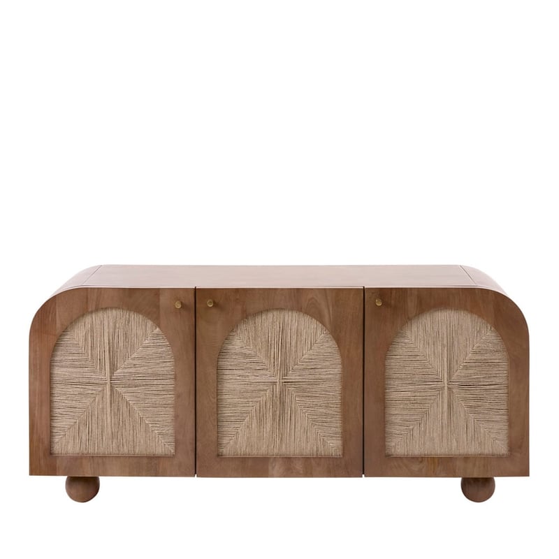 Safari Walnut 3 Door Sideboard