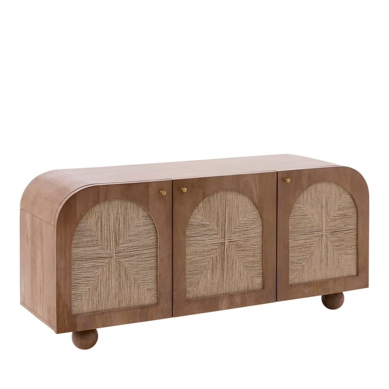 Safari Walnut 3 Door Sideboard