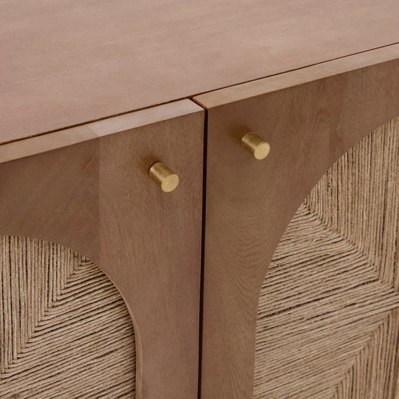 Safari Walnut 3 Door Sideboard