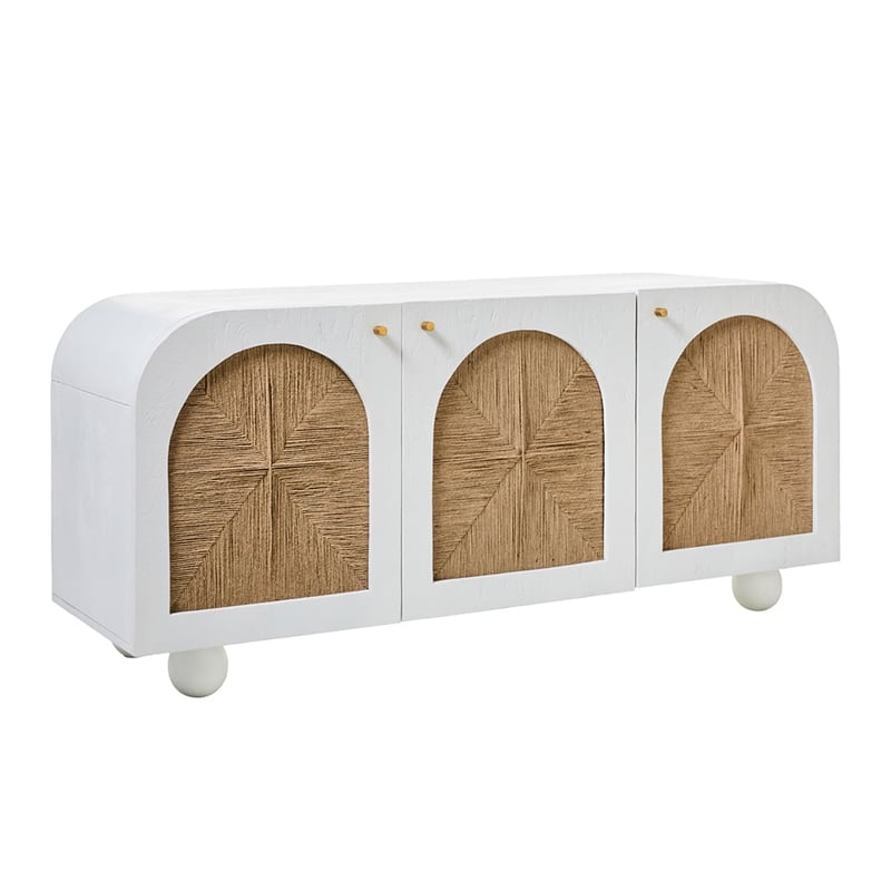 Safari White 3 Door Sideboard