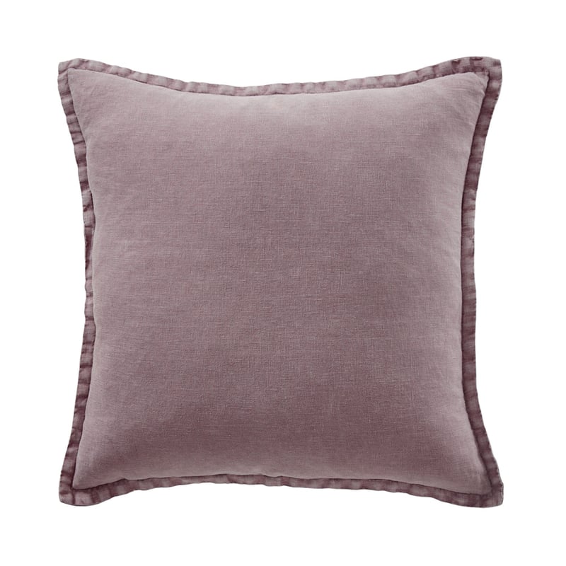 Belgian Elderberry Vintage Washed Linen Cushion