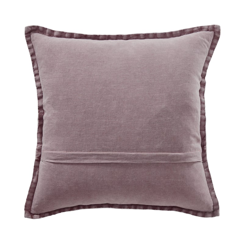 Belgian Elderberry Vintage Washed Linen Cushion