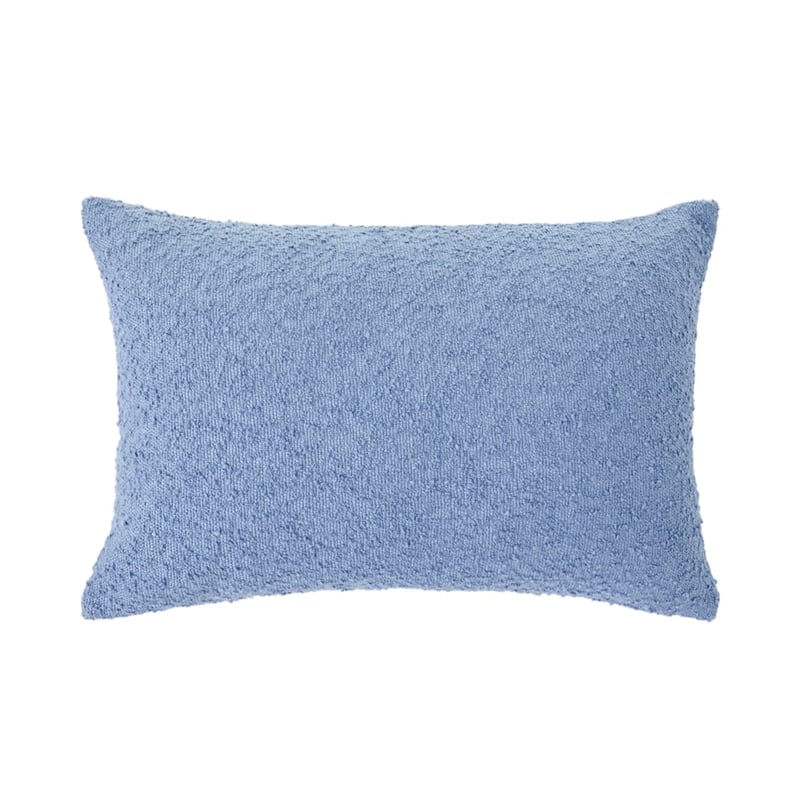 Otis Chambray Blue Boucle Long Cushion
